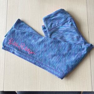 Lilly Pulitzer Cropped Luxletic Tights Blue Sz M